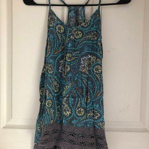 Mossimo paisley floral tank top